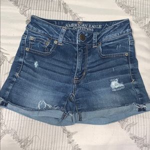 American eagle super stretch denim shorts